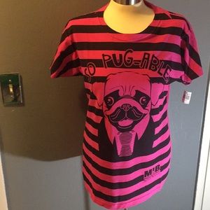 Universal Studios Men in Black Striped T-Shirt 02